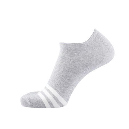 Cotton Comfy No-show Socks(5 Pairs) - Light Gray - EU43-50(US9-15) - image 4