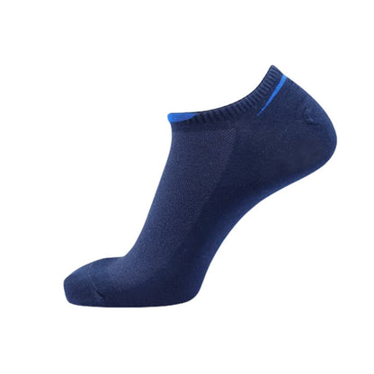 Thin Mesh No-show Socks(5 Pairs) - Navy Blue - EU43-50(US9-15) - image 5