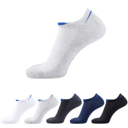 Thin Mesh No-show Socks(5 Pairs) - Multicolor - EU43-50(US9-15) - image 0