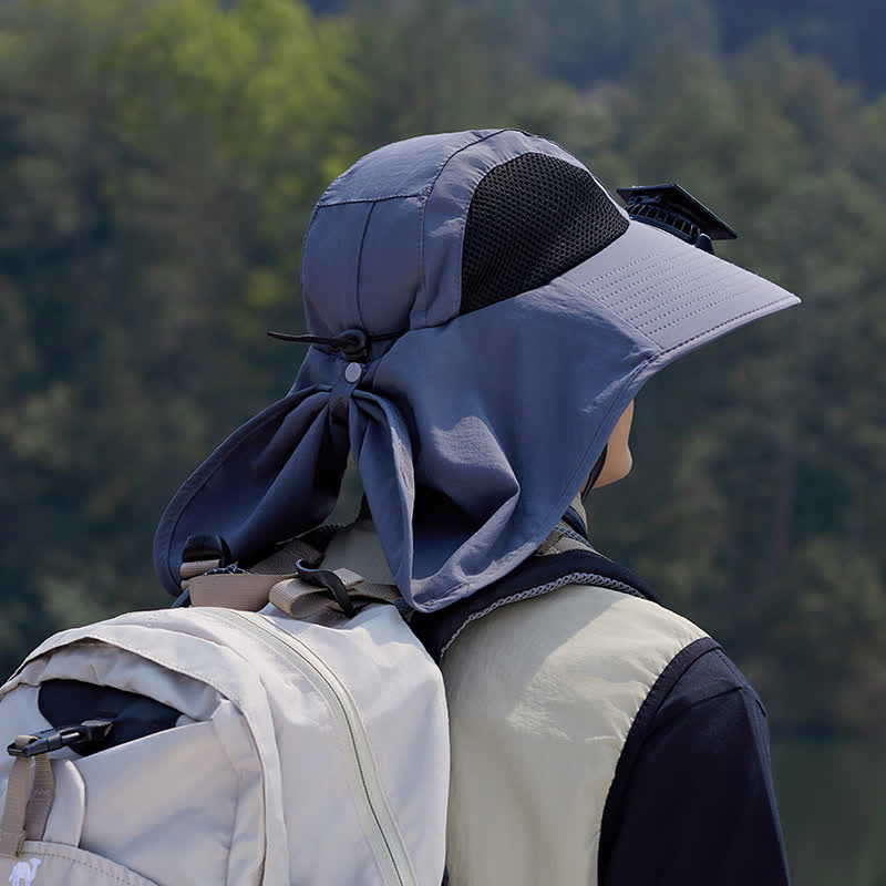 Outdoor Rechargeable Fan Breathable Bucket Hat - image 2