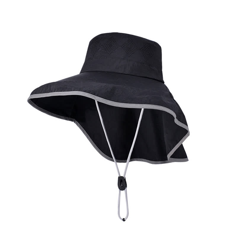 Wide Brim Sun Hat with Neck Flap(2 Packs) - image 5