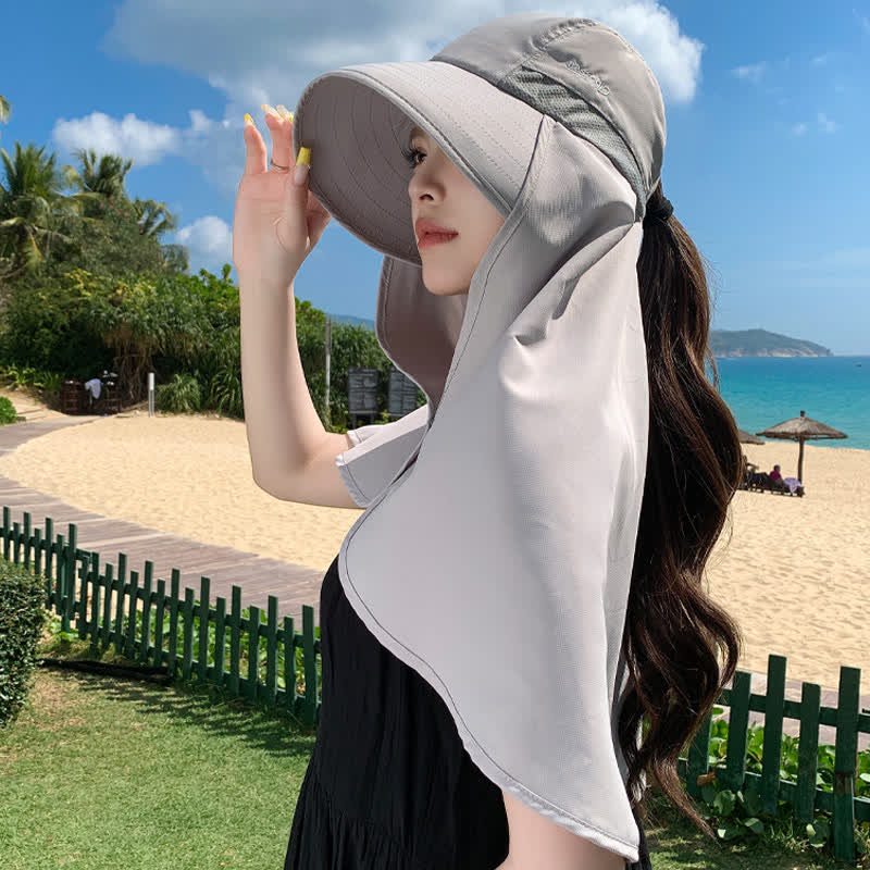 Wide Brim Waterproof Sun Hat with Neck Flap(2 Packs) - image 5
