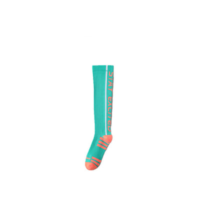 Bright Letter Print Compression Knee High Socks(4 Pairs)
