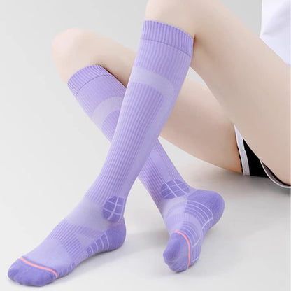Irregular Stripe Compression Knee High Socks(6 Pairs)