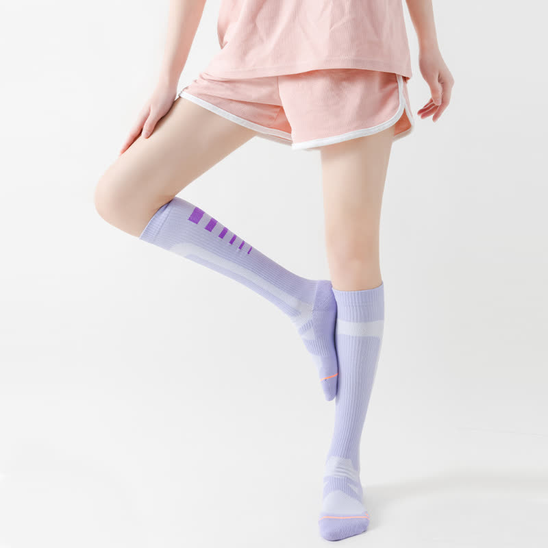 Graphics Print Compression Knee High Socks(6 Pairs)