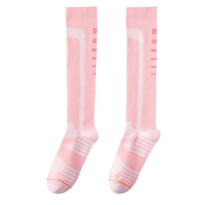 Graphics Print Compression Knee High Socks(6 Pairs) - Pink - EU36-40(US3-7) - image 5