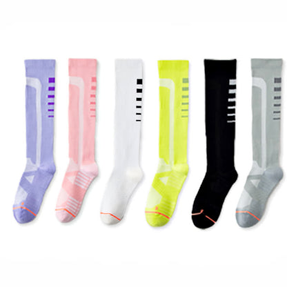 Graphics Print Compression Knee High Socks(6 Pairs)