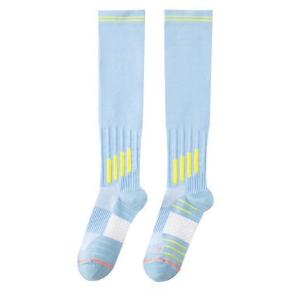 Stripe Print Sports Compression Knee High Socks(6 Pairs)