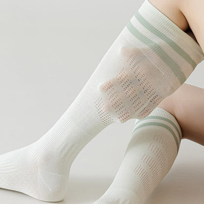 Striped Breathable Compression Knee High Socks(5 Pairs)