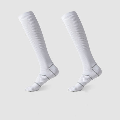 Solid Color Sports Compression Knee High Socks(6 Pairs)