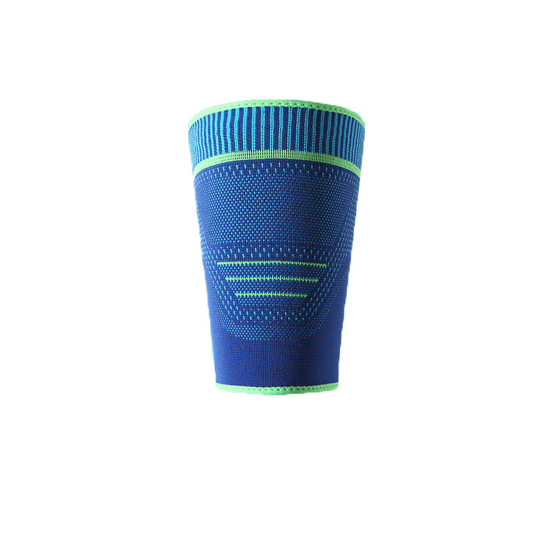 Elastic Knitted Sports Compression Thigh Sleeves - Blue - XL - image 8