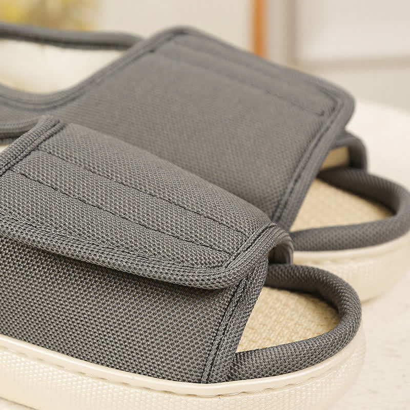 Plus Size Adjustable High Instep Non-slip Slippers - image 6