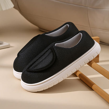 Wide Opening Mesh Slip-On Slippers - Black - EU46-47(US12-12.5) - image 5