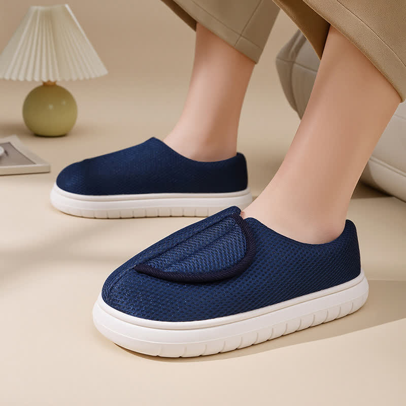 Wide Opening Mesh Slip-On Slippers - image 7