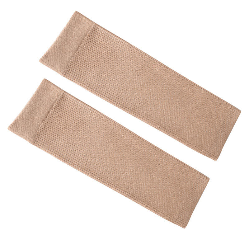 Cotton Solid Color High Elastic Calf Sleeves(2 Pairs)