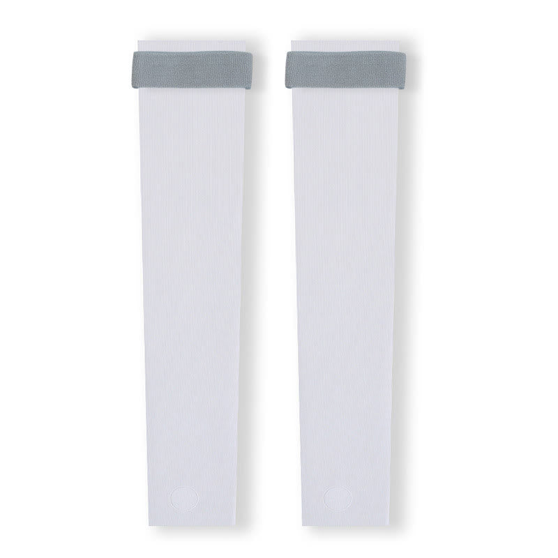 Lightweight Seamless Stirrup Leg Sleeves with Strap - Light Blue - XL - image 4