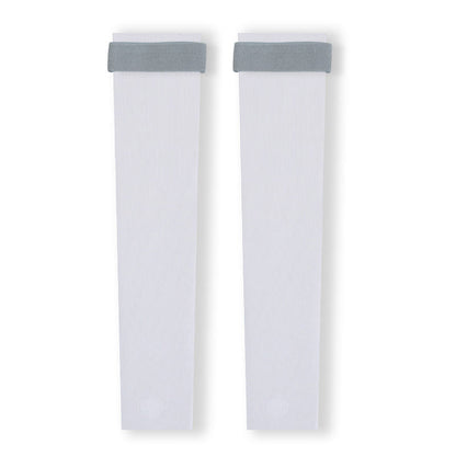 Lightweight Seamless Stirrup Leg Sleeves with Strap - Light Blue - XL - image 4