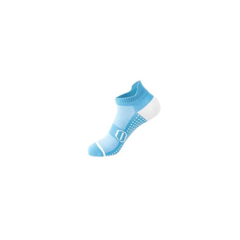 Graphics Print Cotton Sports  Ankle Compression Socks(6 Pairs) - Blue - EU39-44(US6-10) - image 3