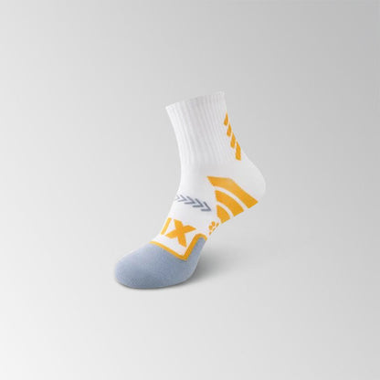 Number Graphics Print Ankle Compression Socks(8 Pairs) - White&Yellow - EU35-40(US3-7) - image 11