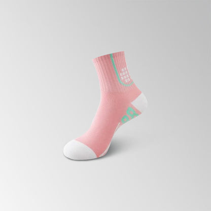 Number Graphics Print Ankle Compression Socks(8 Pairs) - Pink - EU35-40(US3-7) - image 4