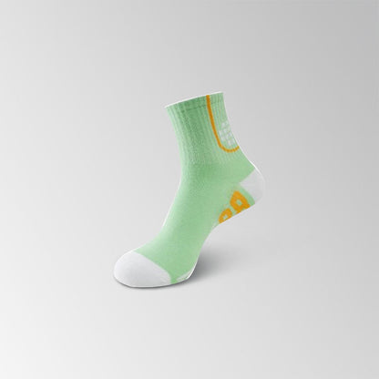 Number Graphics Print Ankle Compression Socks(8 Pairs) - Light Green - EU35-40(US3-7) - image 14
