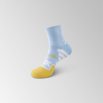 Number Graphics Print Ankle Compression Socks(8 Pairs) - Blue - EU35-40(US3-7) - image 15
