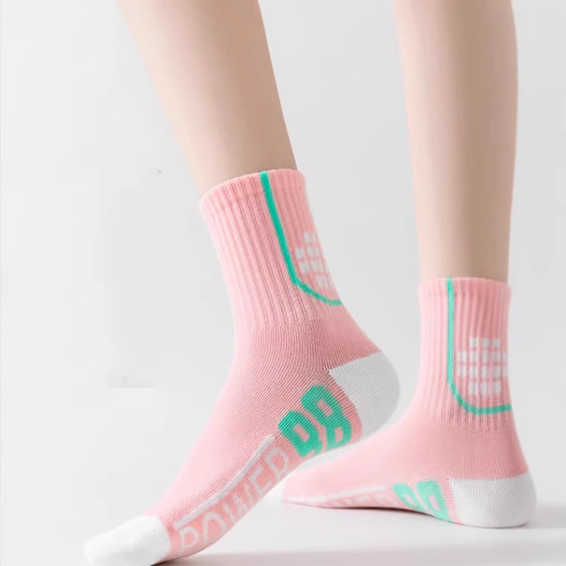 Number Graphics Print Ankle Compression Socks(8 Pairs) - image 3