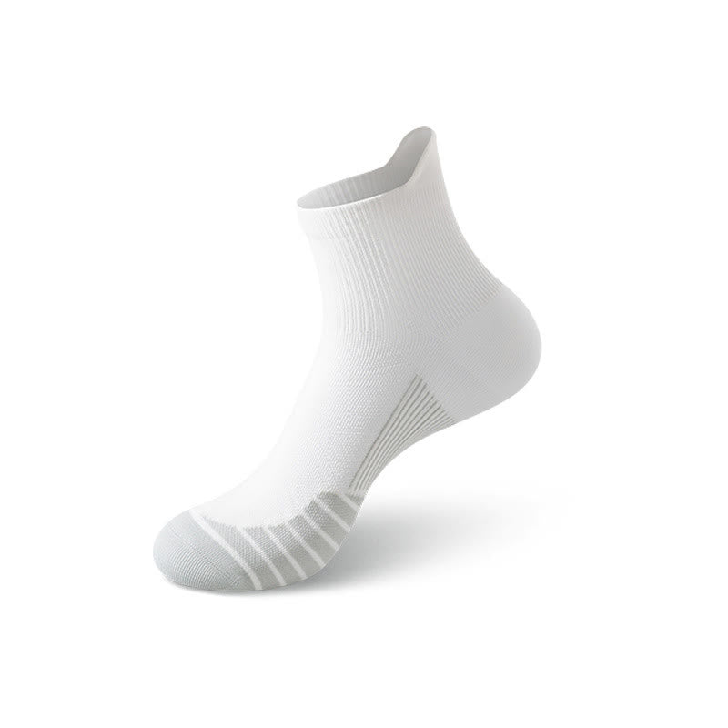 Quick-drying Thin Running Ankle Compression Socks(5 Pairs) - White - EU39-44(US6-10) - image 10
