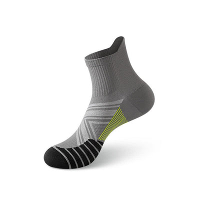 Quick-drying Thin Running Ankle Compression Socks(5 Pairs) - Grey - EU39-44(US6-10) - image 12