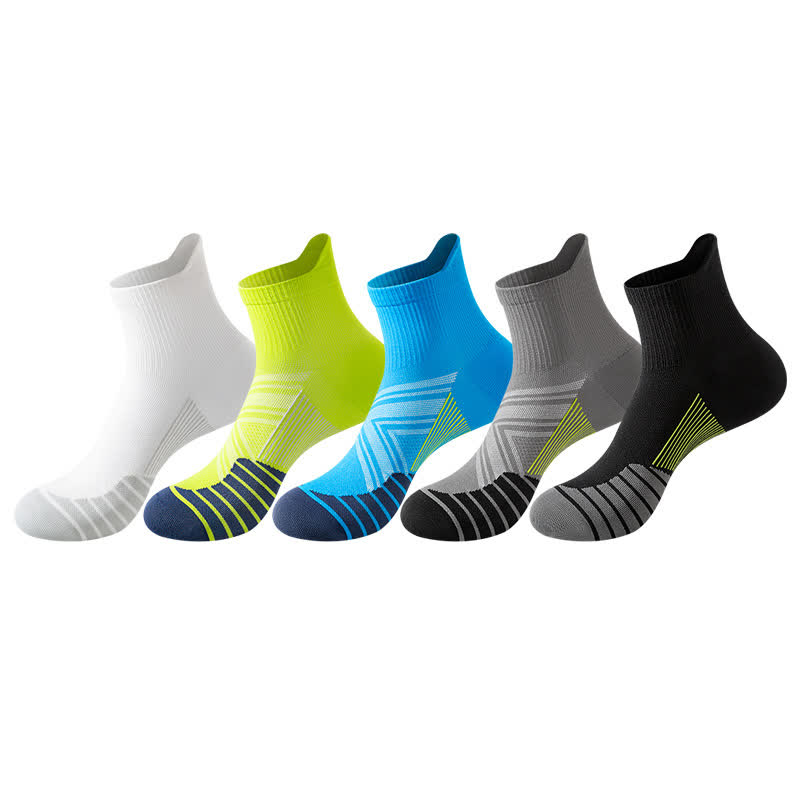 Quick-drying Thin Running Ankle Compression Socks(5 Pairs) - Multicolor - EU39-44(US6-10) - image 2