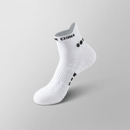 Cotton Non-slip Sports Ankle Compression Socks(4 Pairs) - White&Black - EU39-44(US6-10) - image 3