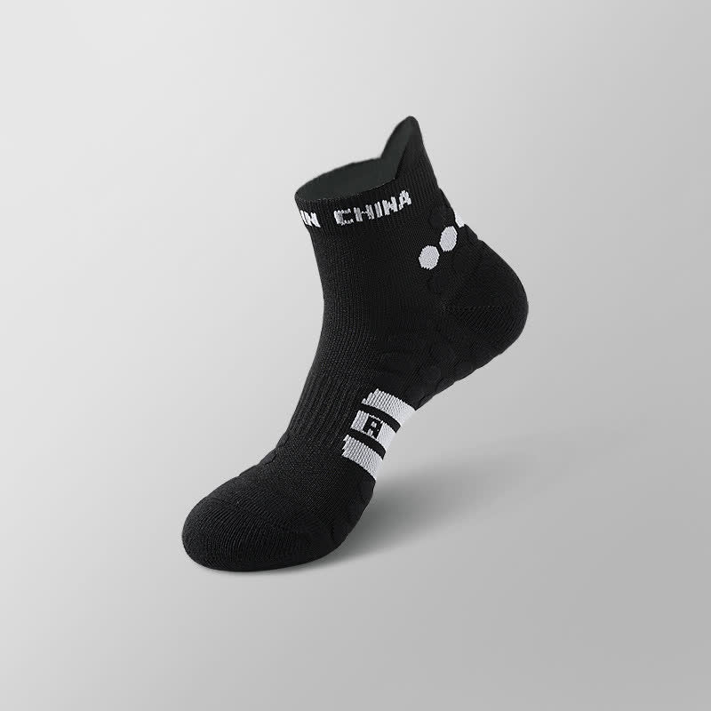 Cotton Non-slip Sports Ankle Compression Socks(4 Pairs) - Black&White - EU39-44(US6-10) - image 8