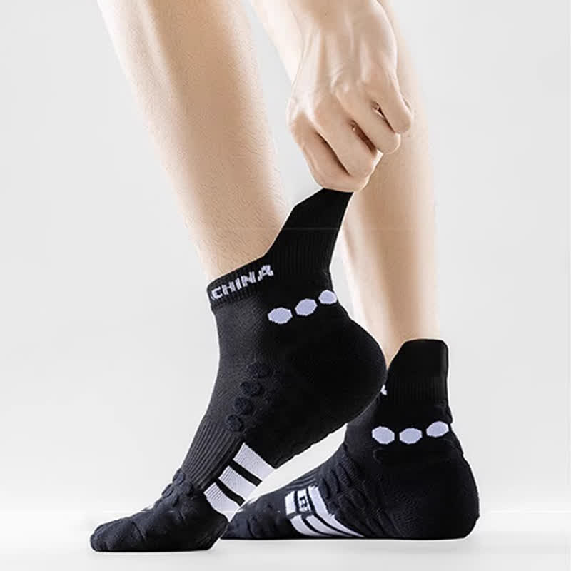Cotton Non-slip Sports Ankle Compression Socks(4 Pairs) - image 7