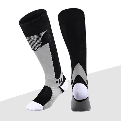 Soccer Sports Compression Knee High Socks(6 Pairs) - Black - EU38-45(US5-11) - image 3