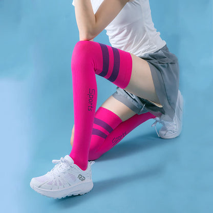 Fitness Compression Thigh High Socks(2 Pairs)