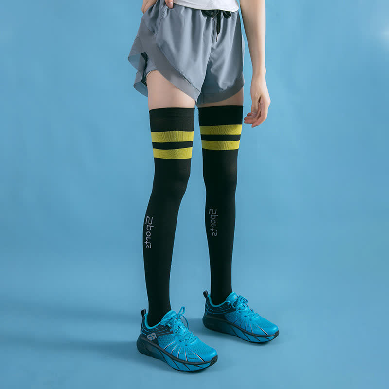 Fitness Compression Thigh High Socks(2 Pairs)
