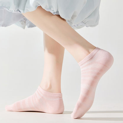 Modal Mesh Breathable Ankle Socks(6 Pairs)