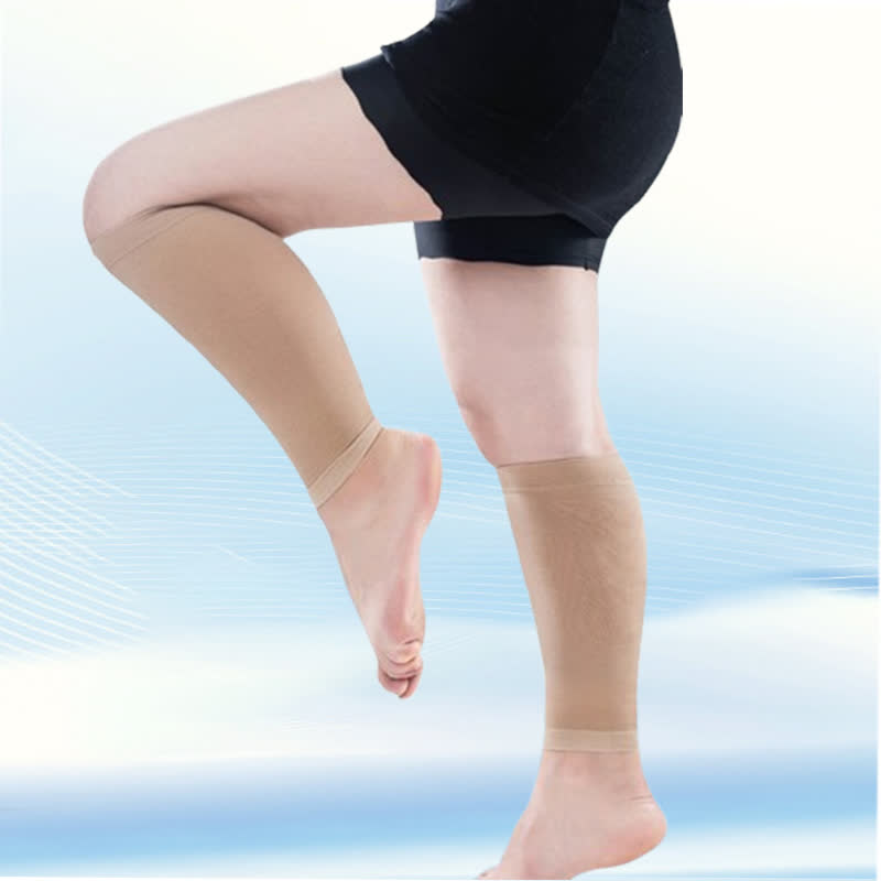 Plus Size Medical Compression Calf Socks(30-40mmhg) - Nude - 5XL - image 4