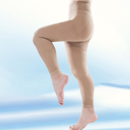 Plus Size Medical Compression Tights(30-40mmhg) - Nude - 5XL - image 4