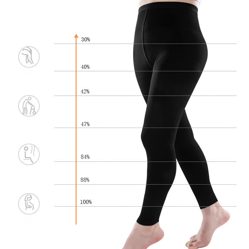 Plus Size Medical Compression Tights(30-40mmhg) - image 2