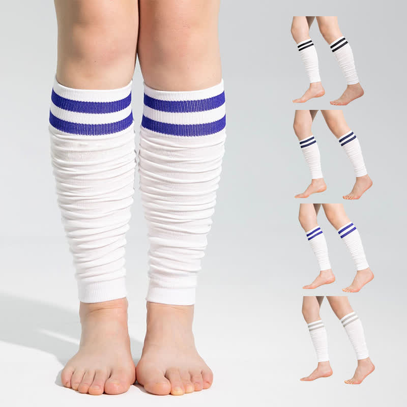 Double Stripe Ruched Compression Calf Sleeves - image 0