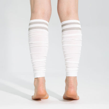 Double Stripe Ruched Compression Calf Sleeves - image 8