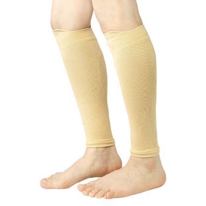Knitted Breathable Compression Calf Sleeves - Nude - XL - image 8