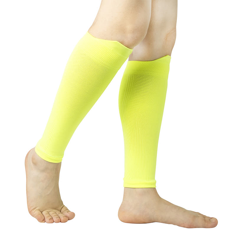 Knitted Breathable Compression Calf Sleeves - Green - XL - image 12