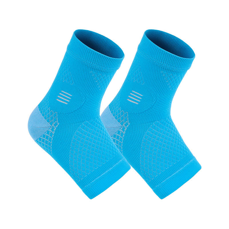 High Elastic Ultra-thin Sports Compression Ankle Braces - Blue - XL - image 11