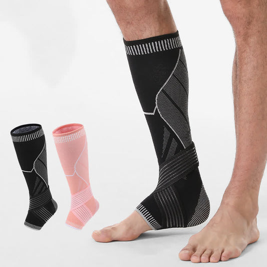 Non-slip Strap Compression Calf Ankle Sleeves - image 0