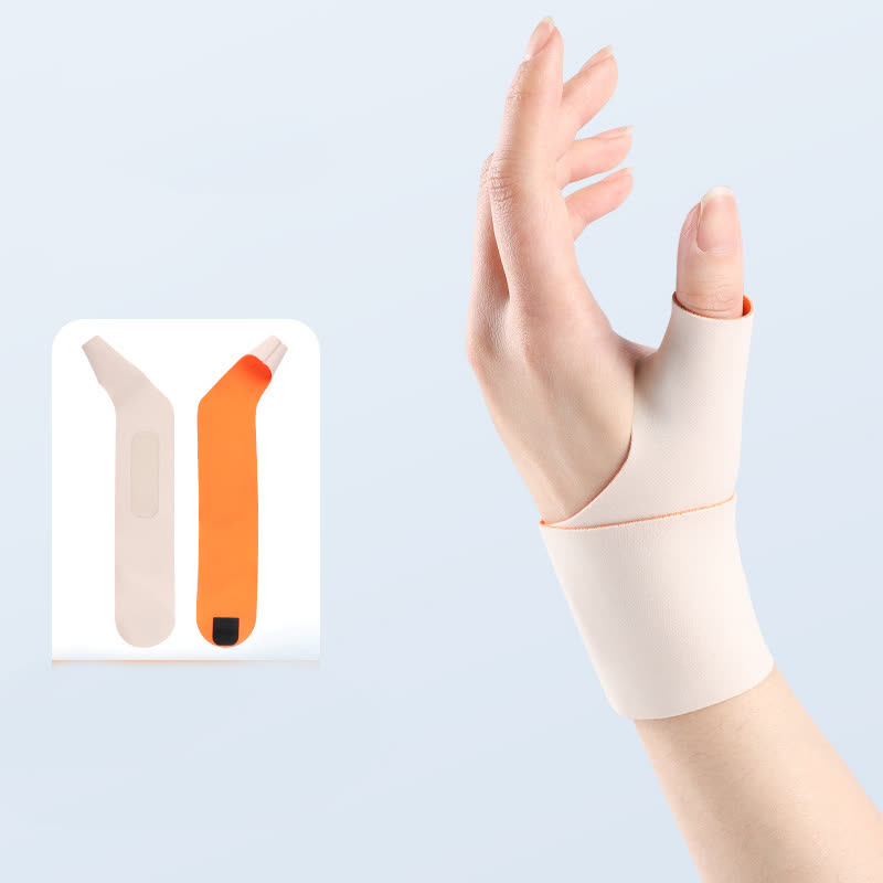 Ultra-thin Sports Compression Thumb Wrist Sleeve - Beige - One Size - image 5