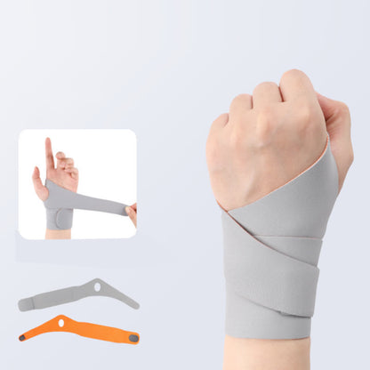 Lightweight Wrap-around Compression Sports Wrist Sleeves - Grey - One Size - image 4