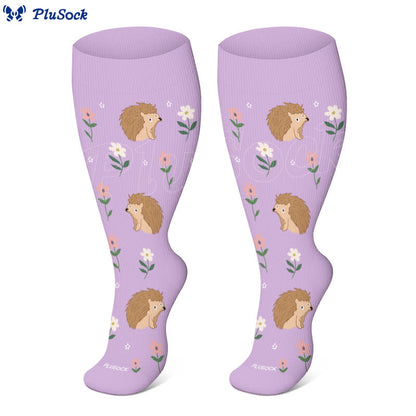 Plus Size Animal Floral Compression Socks - image 2