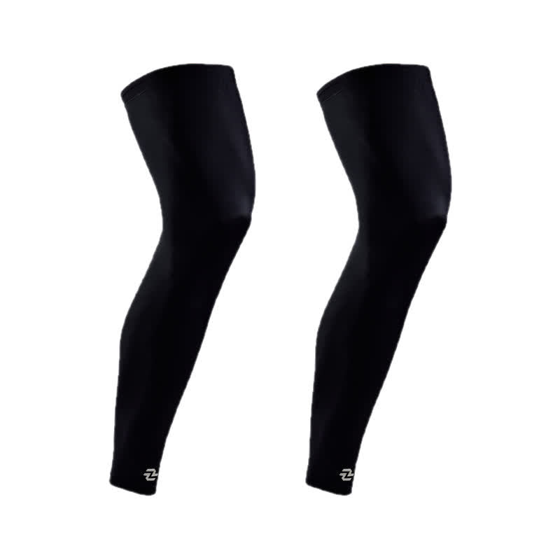 Lightweight Breathable Sports Compression Leg Sleeves - Black - XL - image 8